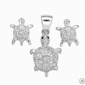 Silbernes Set
