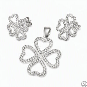 Silbernes Set