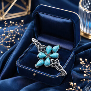 Glare Silberne Brosche 34