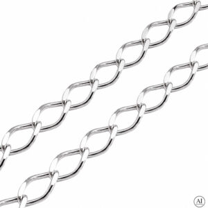 Glare Silberne Kette 18