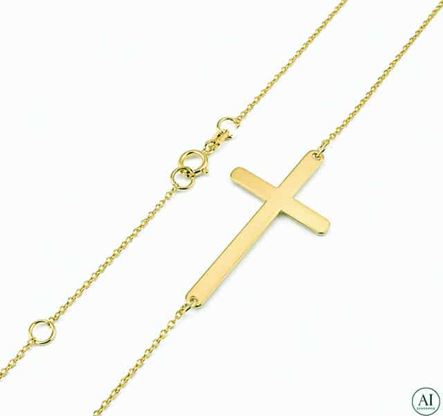 14-Karat-Goldkette „Glare 264“