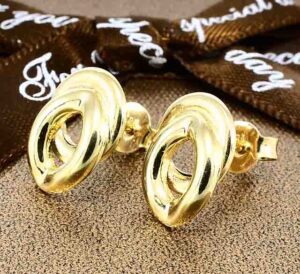 Gold-Ohrringe Glare837 – Bild 2
