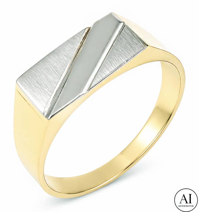Goldring für Herren