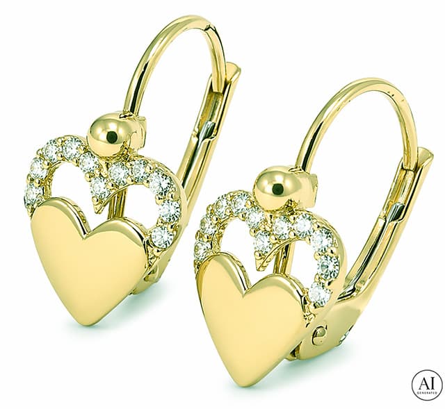 Goldene Ohrringe Glare 944