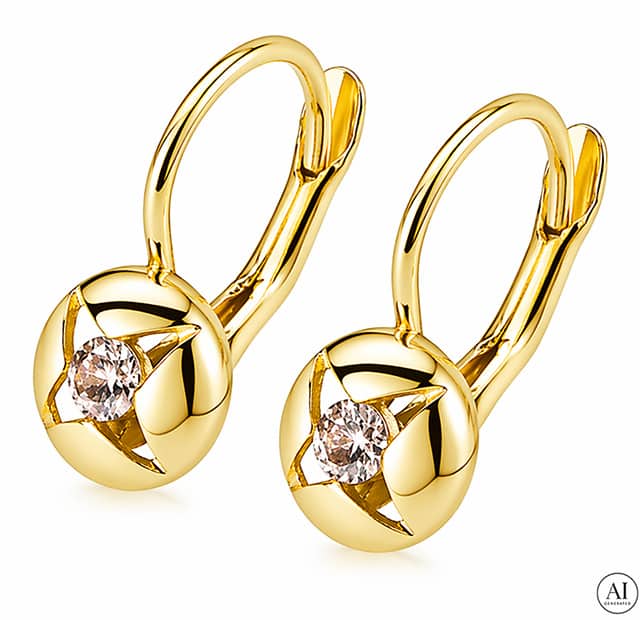 Goldene Ohrringe Glare 208