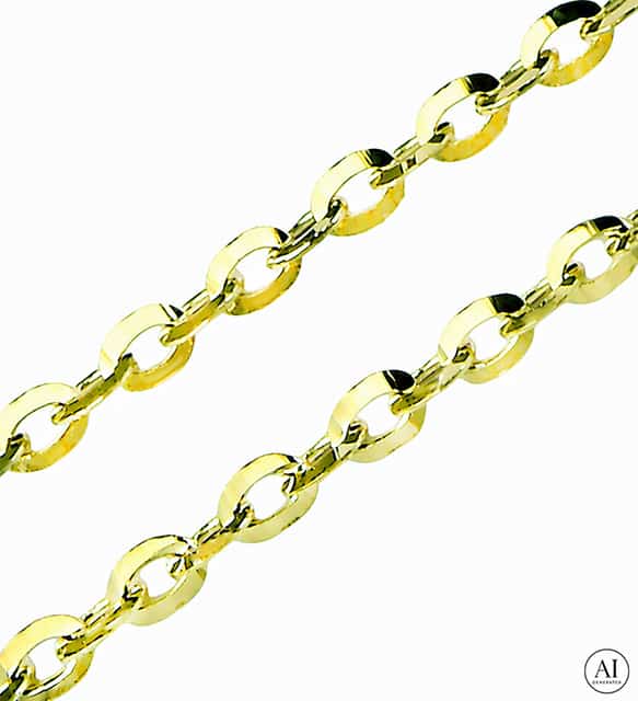 14-Karat-Goldkette „Glare“ 463