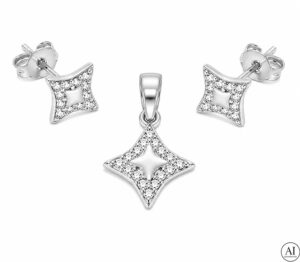 Silbernes Set Glare 151