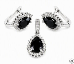 Silbernes Set „Glare 168“
