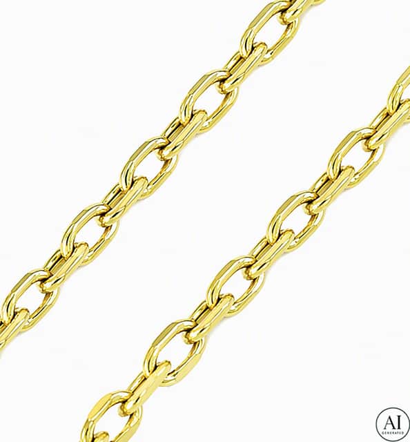 14-Karat-Goldkette „Glare 611“