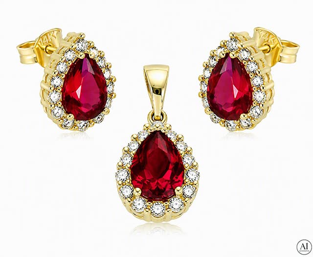 14-Karat-Goldset „Glare 27“