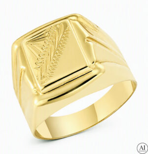 Goldring für Herren, 14 Karat, Glare 1533