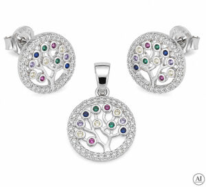 Silbernes Set