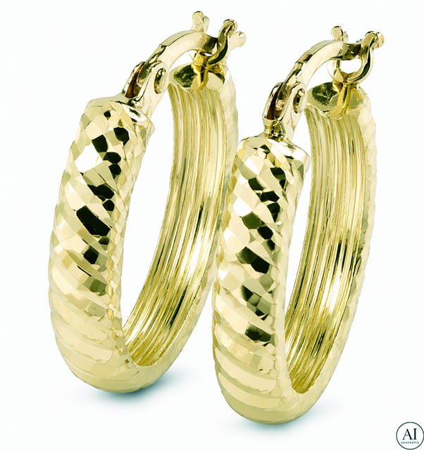 14-Karat-Gold-Ohrringe „Glare 541“