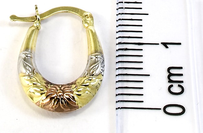 14-Karat-Gold-Ohrringe „Glare 994“ – Bild 5