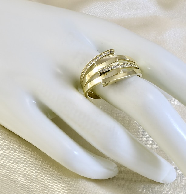 14-Karat-Goldring „Glare“ 1613 – Bild 5