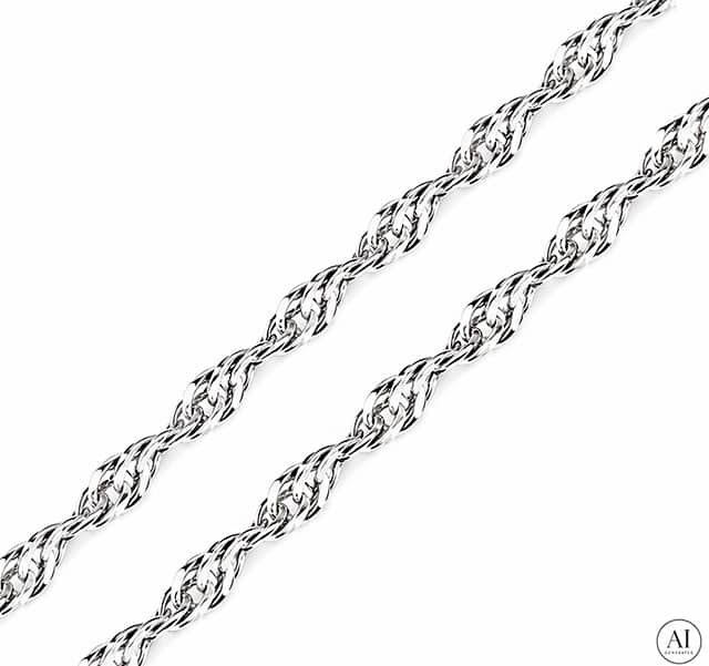 Silberne Kette