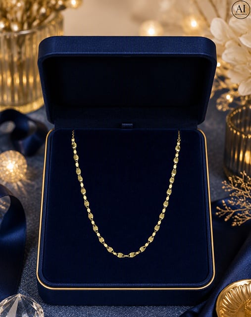 14-Karat-Goldkette „Glare 855“