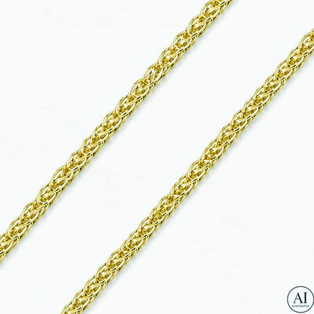 14-Karat-Goldkette „Glare 805“