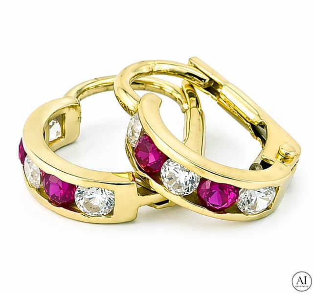 Gold-Ohrringe Glare 1097