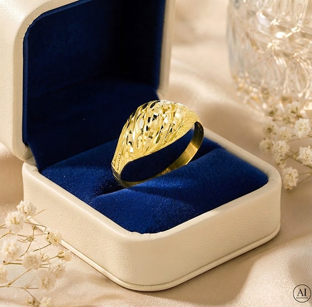 14-Karat-Goldring „Glare 1810“ – Bild 3